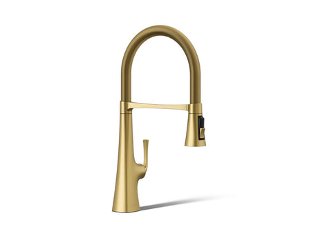 Graze® Semi-professional kitchen sink faucet with three-function sprayhead