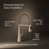 Graze® Semi-professional kitchen sink faucet with three-function sprayhead