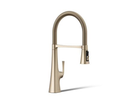 Graze® Semi-professional kitchen sink faucet with three-function sprayhead