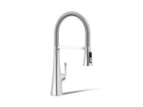 Graze® Semi-professional kitchen sink faucet with three-function sprayhead