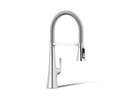 Graze® Semi-professional kitchen sink faucet with three-function sprayhead