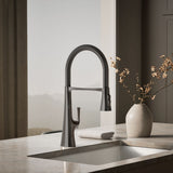 Graze® Semi-professional kitchen sink faucet with three-function sprayhead