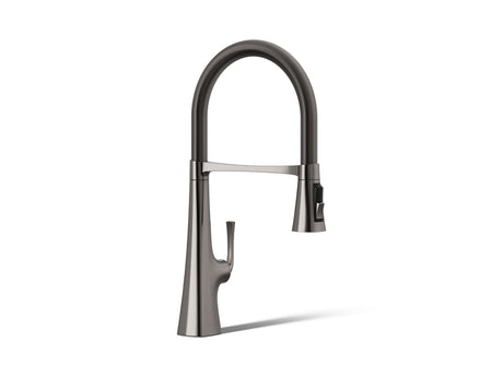 Graze® Semi-professional kitchen sink faucet with three-function sprayhead