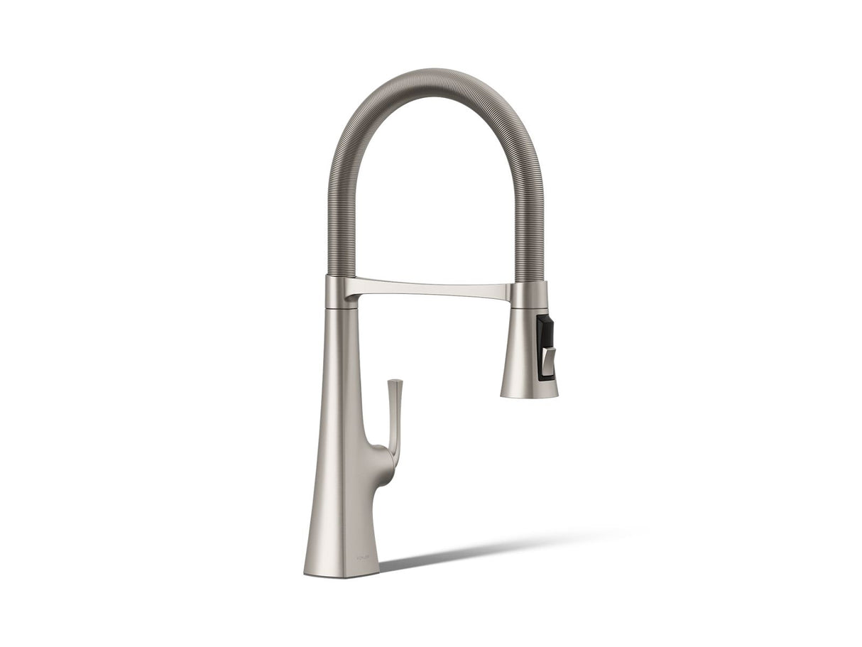 Graze® Semi-professional kitchen sink faucet with three-function sprayhead