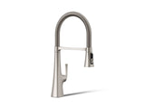 Graze® Semi-professional kitchen sink faucet with three-function sprayhead