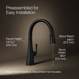 Graze® Pull-down kitchen sink faucet with three-function sprayhead