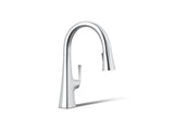 Graze® Pull-down kitchen sink faucet with three-function sprayhead