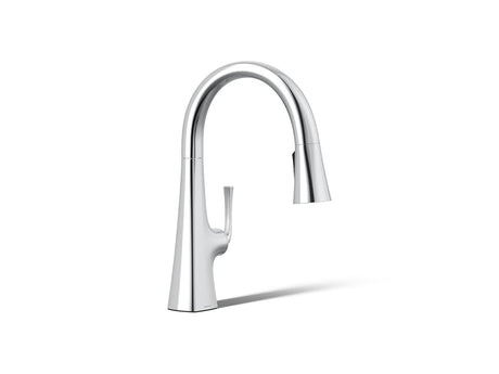 Graze® Pull-down kitchen sink faucet with three-function sprayhead