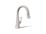 Graze® Pull-down kitchen sink faucet with three-function sprayhead