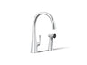 Graze® Single-handle kitchen sink faucet with two-function side sprayer