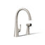 Graze® Single-handle kitchen sink faucet with two-function side sprayer