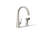 Graze® Single-handle kitchen sink faucet with two-function side sprayer