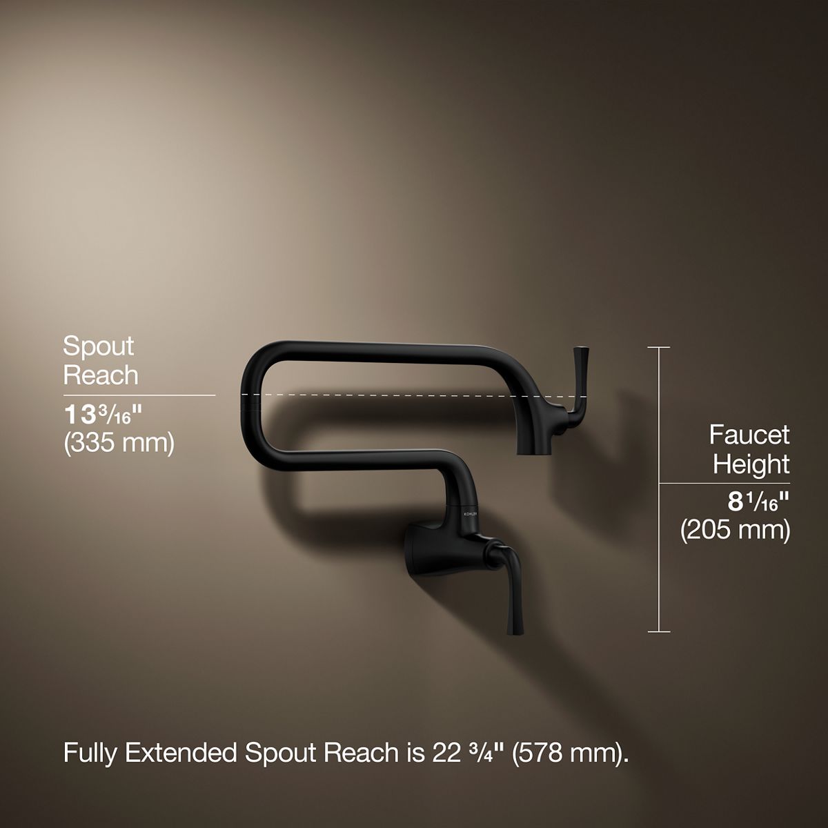 Graze® Wall-mount pot filler