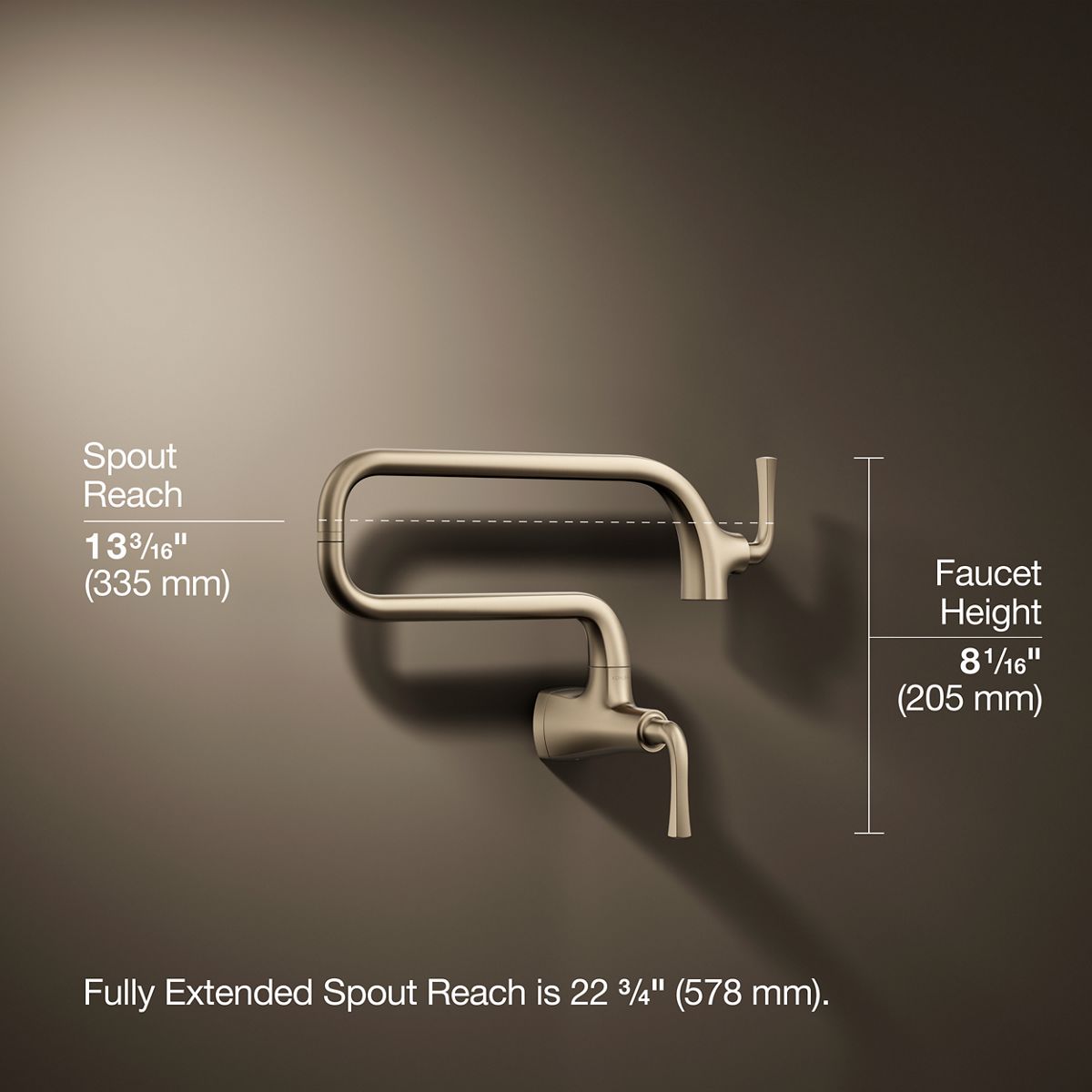 Graze® Wall-mount pot filler