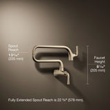 Graze® Wall-mount pot filler