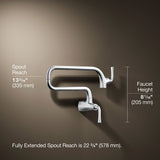 Graze® Wall-mount pot filler
