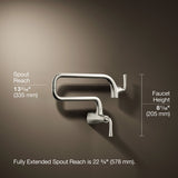 Graze® Wall-mount pot filler