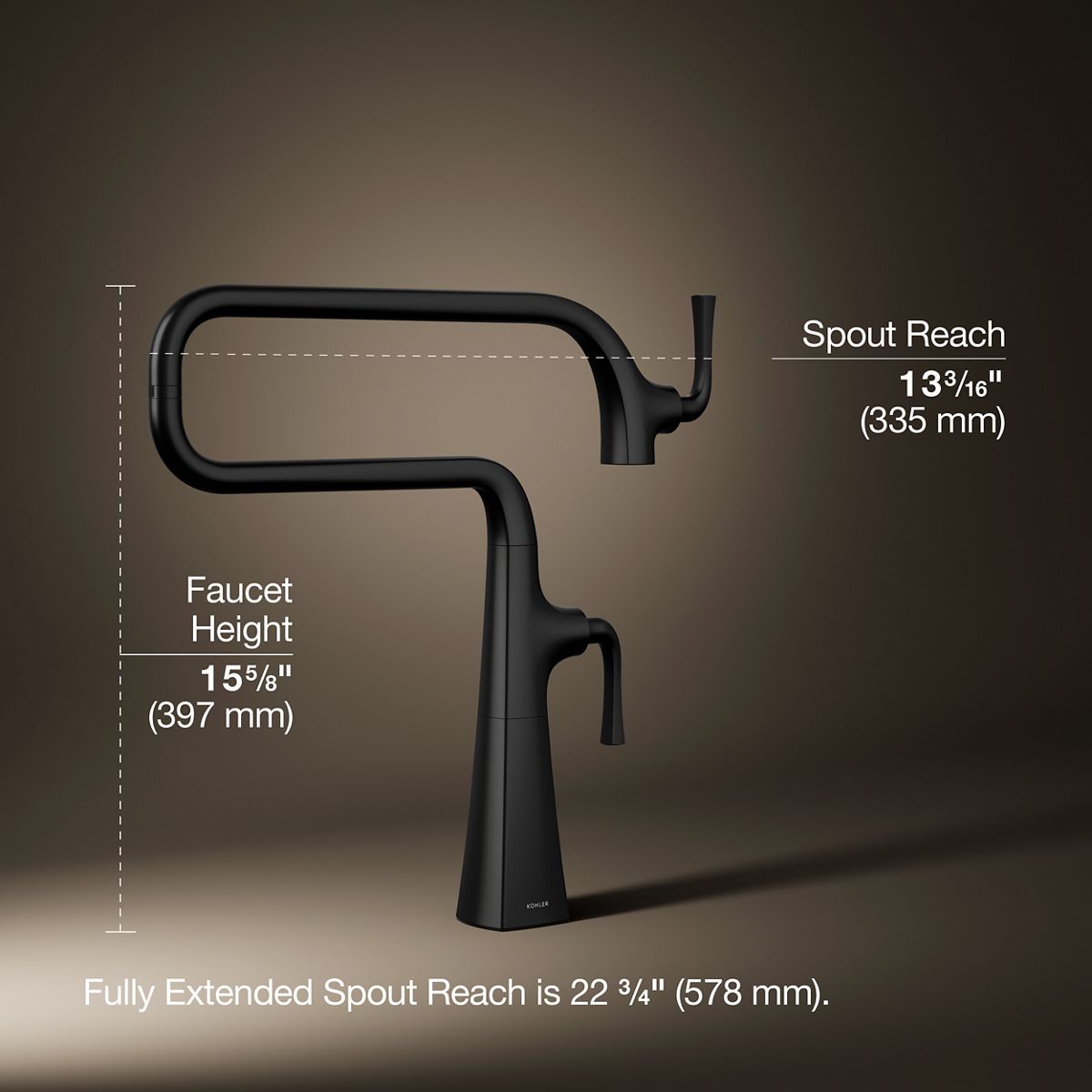 Graze® Deck-mount pot filler