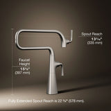 Graze® Deck-mount pot filler