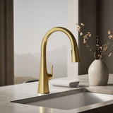 Graze® Touchless pull-down kitchen sink faucet with three-function sprayhead