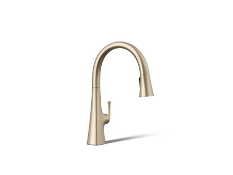 Graze® Touchless pull-down kitchen sink faucet with three-function sprayhead