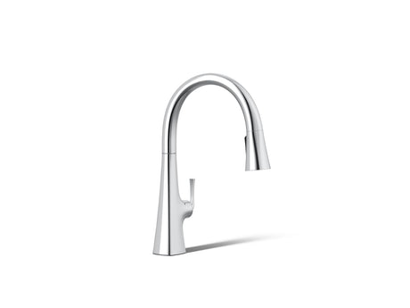 Graze® Touchless pull-down kitchen sink faucet with three-function sprayhead