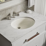Caxton® 19-1/4" oval undermount bathroom sink with glazed underside, no overflow