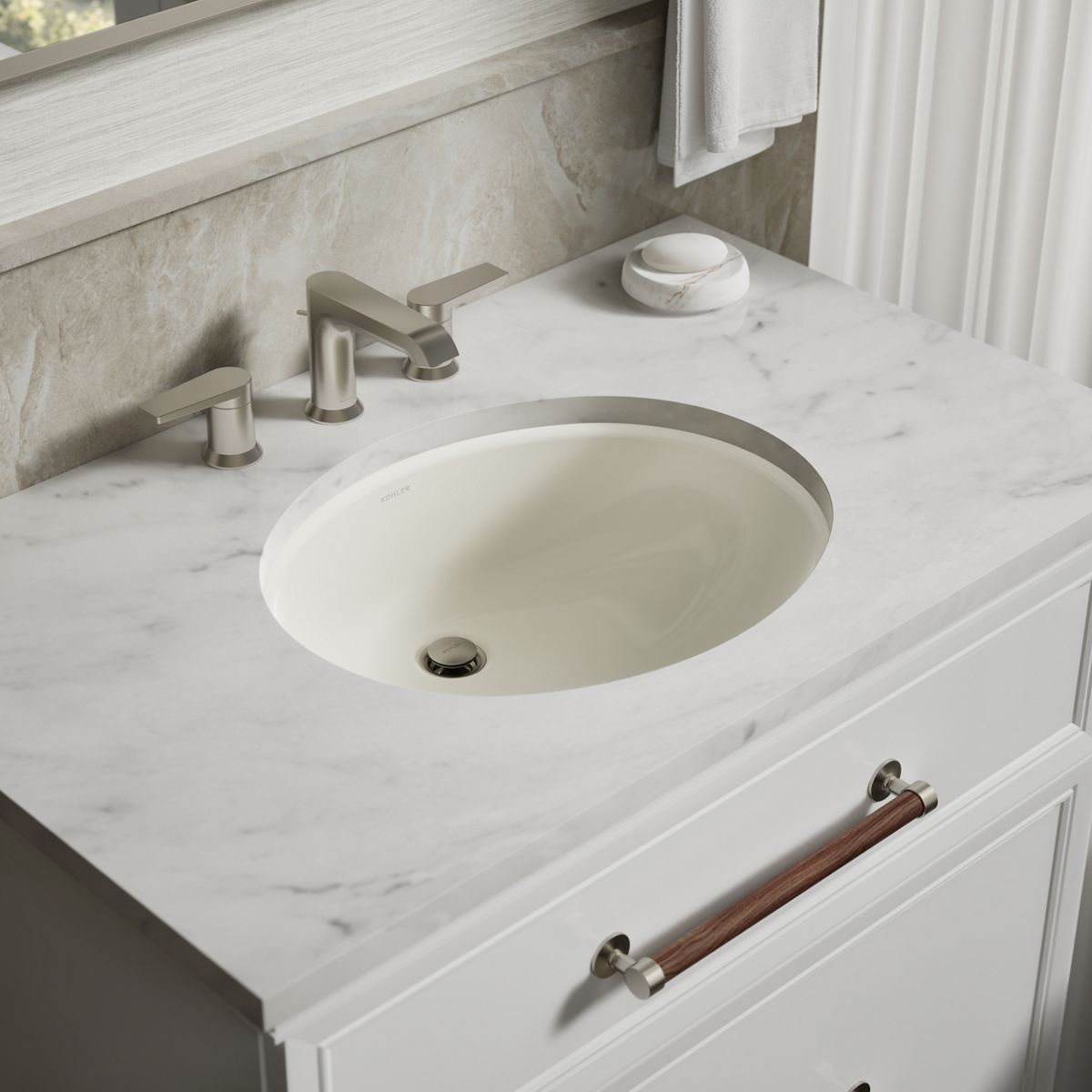 Caxton® 19-1/4" oval undermount bathroom sink