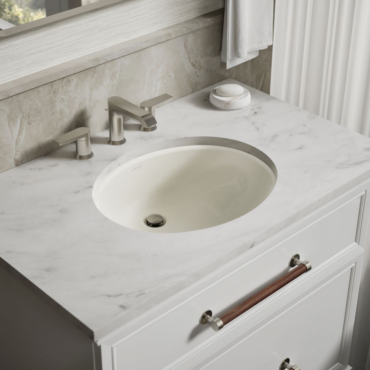 Caxton® 19-1/4" oval undermount bathroom sink