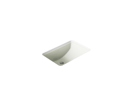 Ladena® 21" rectangular undermount bathroom sink with glazed underside, no overflow