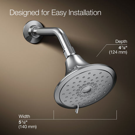 Forté® Three-function showerhead, 2.5 gpm