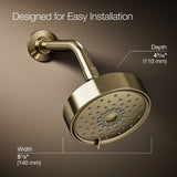Purist® Three-function showerhead, 1.75 gpm