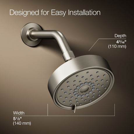 Purist® Three-function showerhead, 1.75 gpm