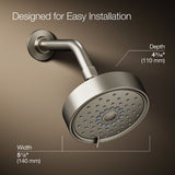 Purist® Three-function showerhead, 2.5 gpm