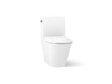 Brazn® One-piece compact elongated toilet with skirted trapway, dual-flush