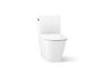 Brazn® One-piece compact elongated toilet with skirted trapway, dual-flush