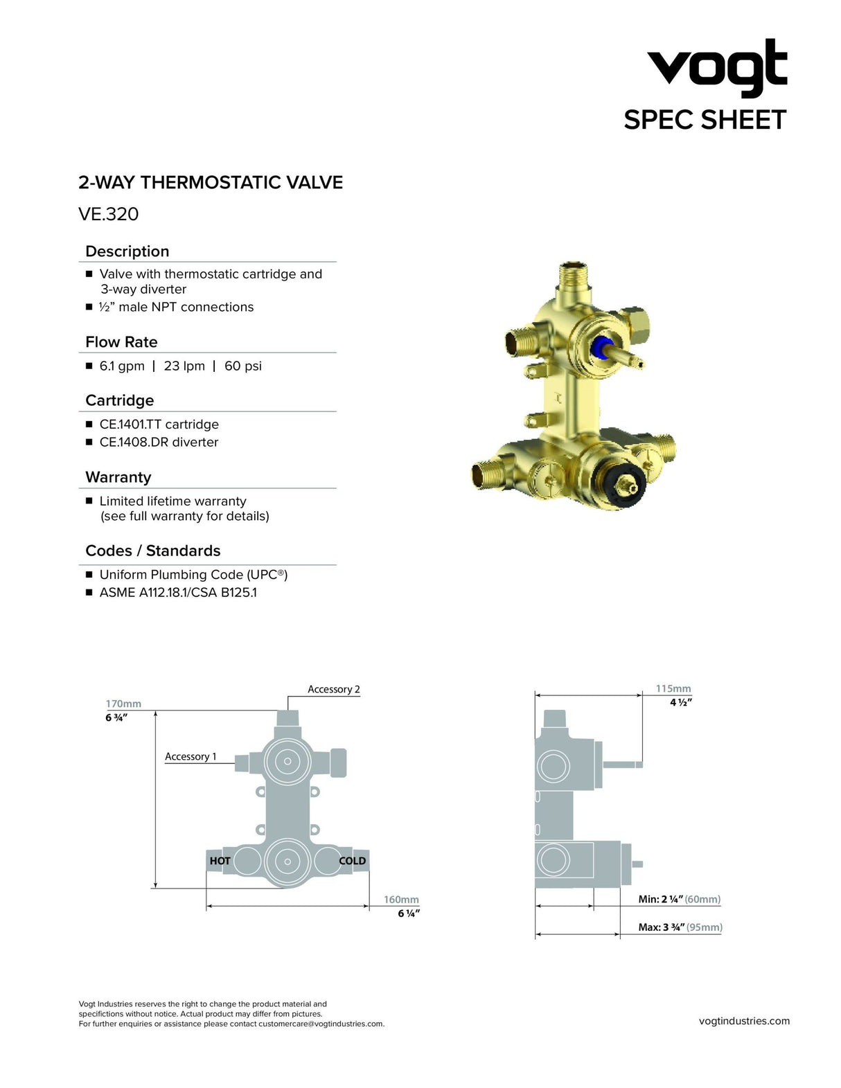 CARINTHIA 3-WAY TH SHOWER KIT
