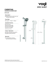 CARINTHIA 3-WAY TH SHOWER KIT