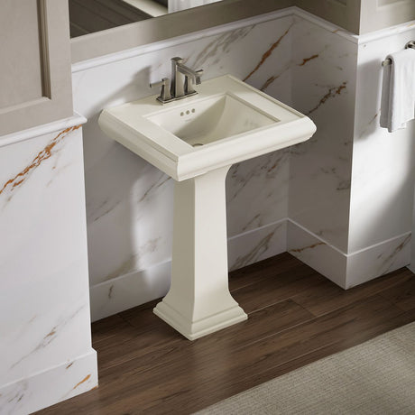 Memoirs® Pedestal/console table bathroom sink basin with 4" centerset faucet holes