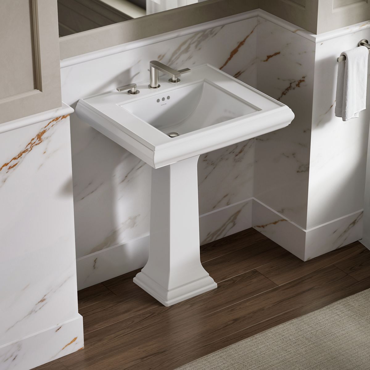 Memoirs® Classic 27-1/4" rectangular pedestal bathroom sink