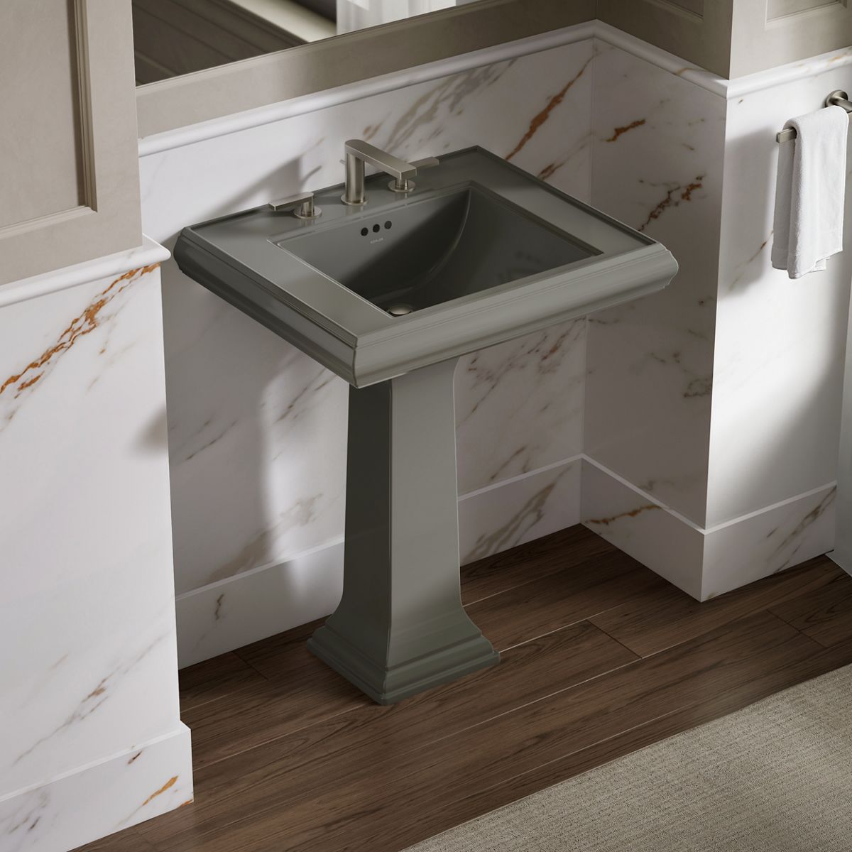 Memoirs® Classic 27-1/4" rectangular pedestal bathroom sink