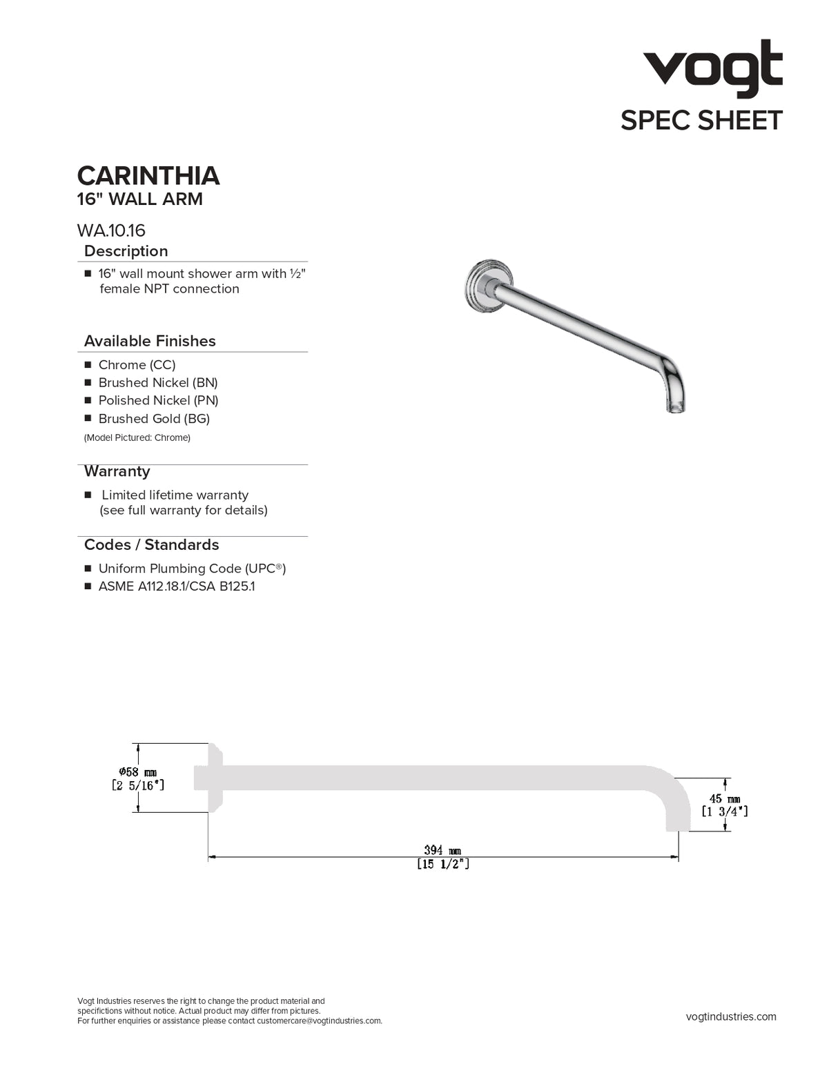 CARINTHIA TRIM FOR 3-WAY TH SHOWER KIT