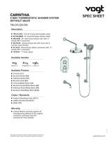 CARINTHIA TRIM FOR 3-WAY TH SHOWER KIT