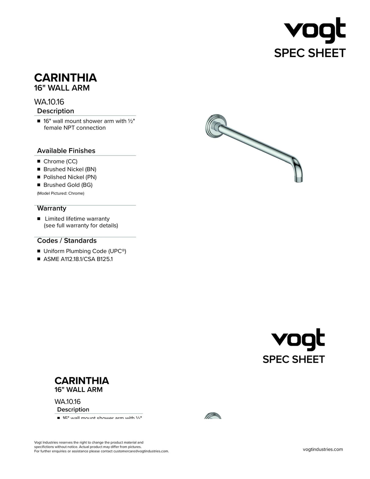 CARINTHIA TRIM FOR 3-WAY TH SHOWER KIT
