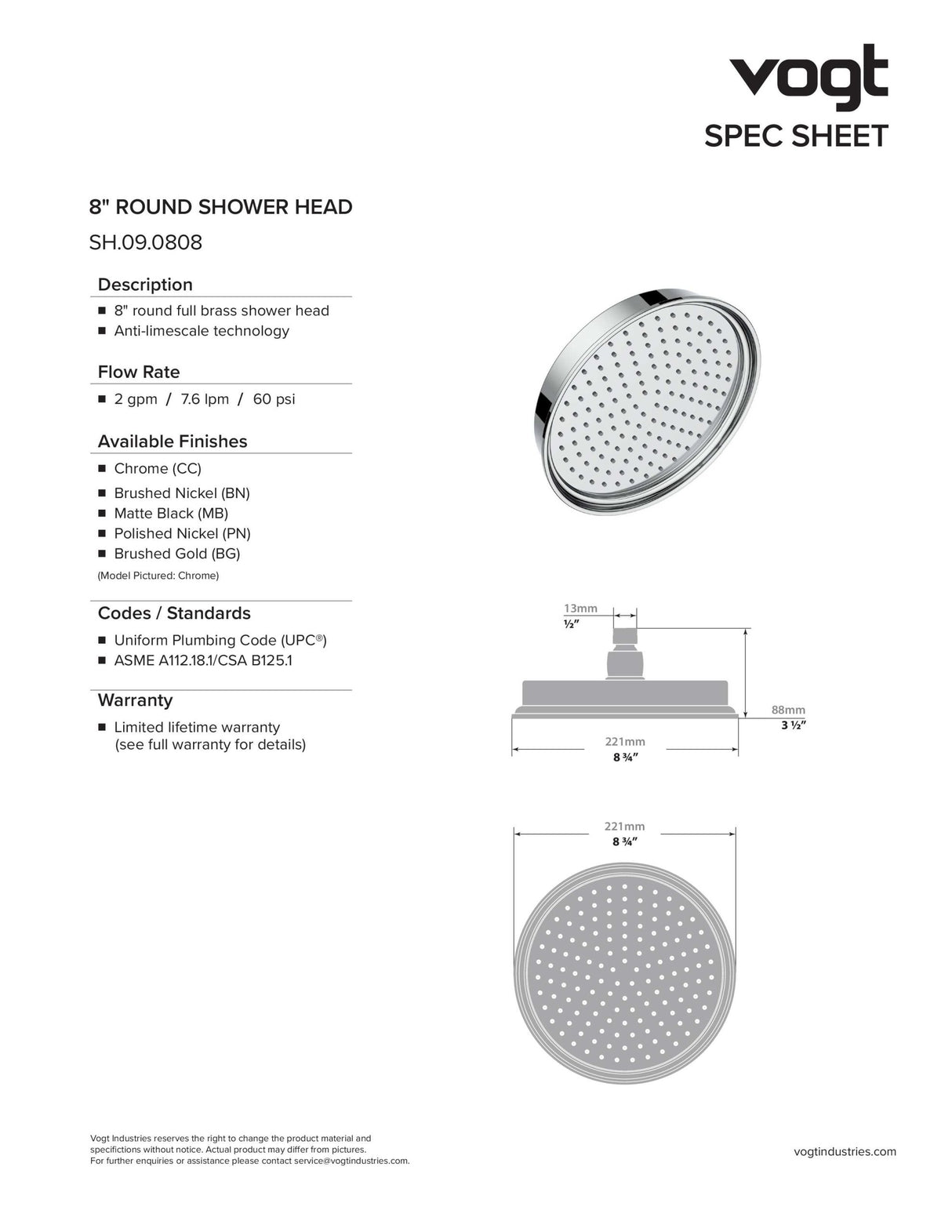 CARINTHIA TRIM FOR 3-WAY TH SHOWER KIT