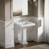 Memoirs® Pedestal/console table bathroom sink basin with single faucet-hole drilling