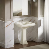 Memoirs® Pedestal/console table bathroom sink basin with single faucet-hole drilling