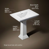 Memoirs® Stately 30-3/4" rectangular pedestal bathroom sink