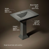 Memoirs® Stately 30-3/4" rectangular pedestal bathroom sink