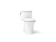 Harken® One-piece compact elongated toilet with skirted trapway, 1.28 gpf